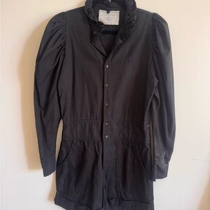 Acacia Swimwear Black Button-Up Jacket